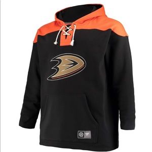 Anaheim Ducks Fanatics Branded Lace Up Hoodie